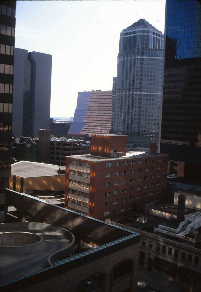 East Lake Street at Bloomington, looking west, Minneapolis, April 1993