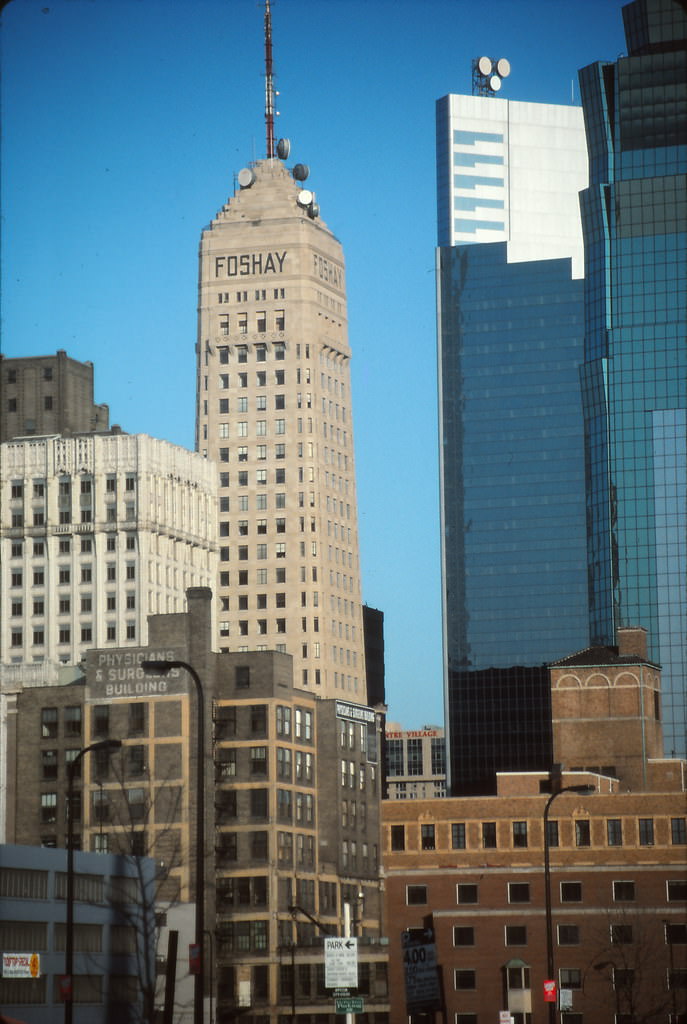 Hennepin Avenue from 10th Street, Minneapolis, April 1993