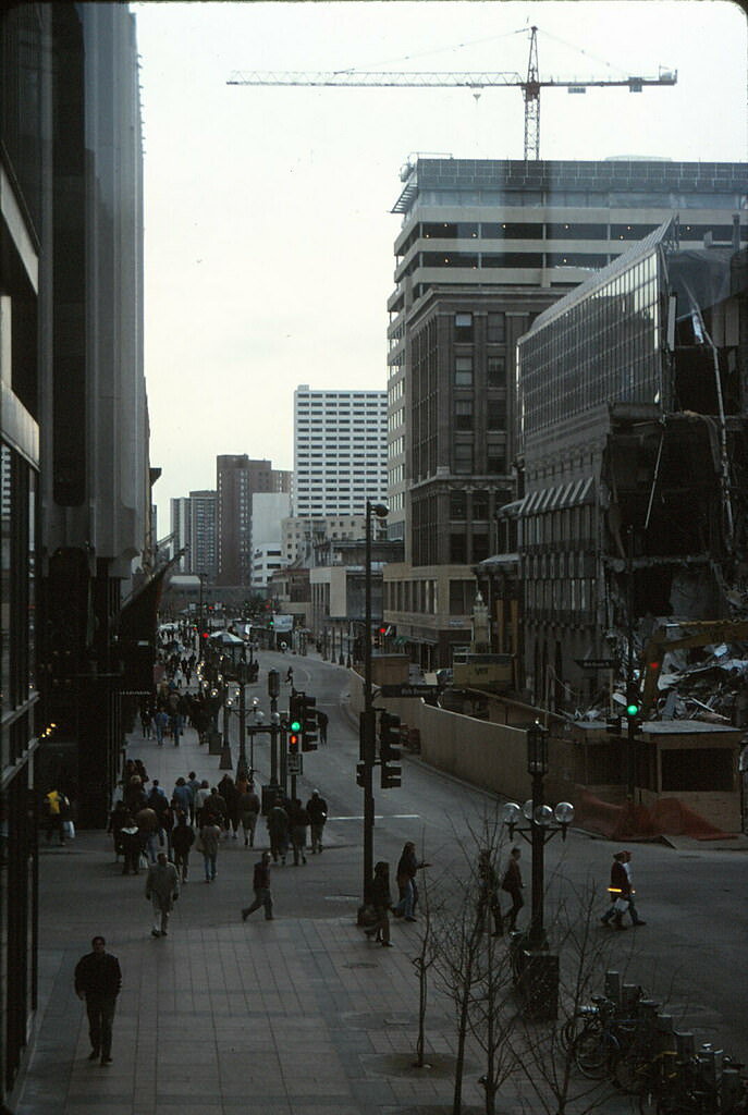 Nicollet Mall, Minneapolis, March 1998