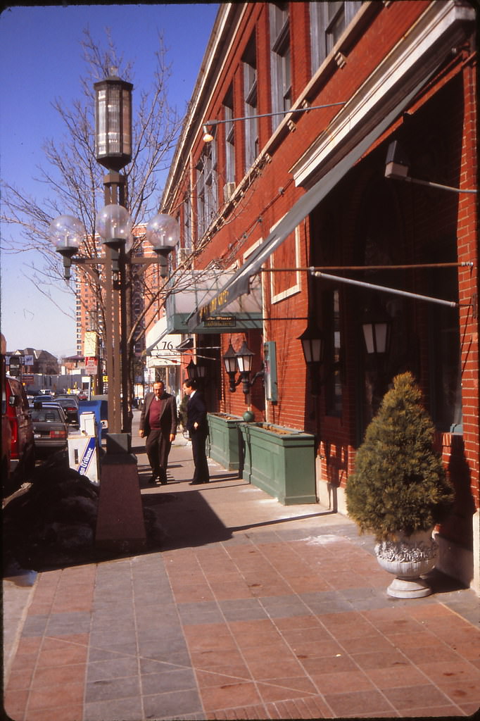 Looking north along Nicollet from Dayton's Skyroom, January 1993