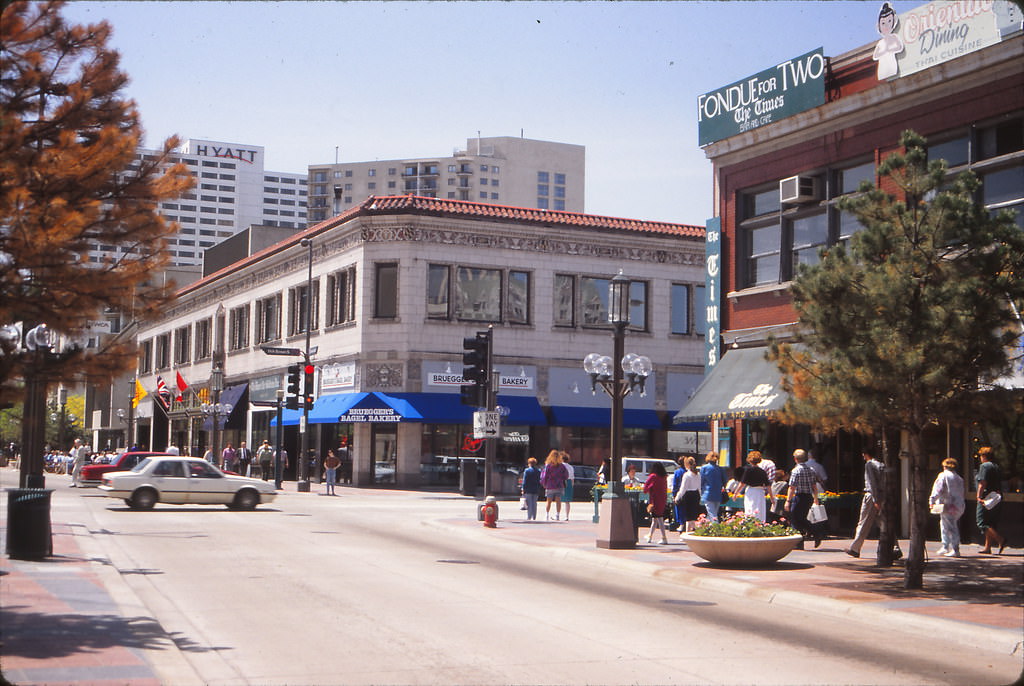 Nicollet Mall at 11th Street, Minneapolis, May 1993