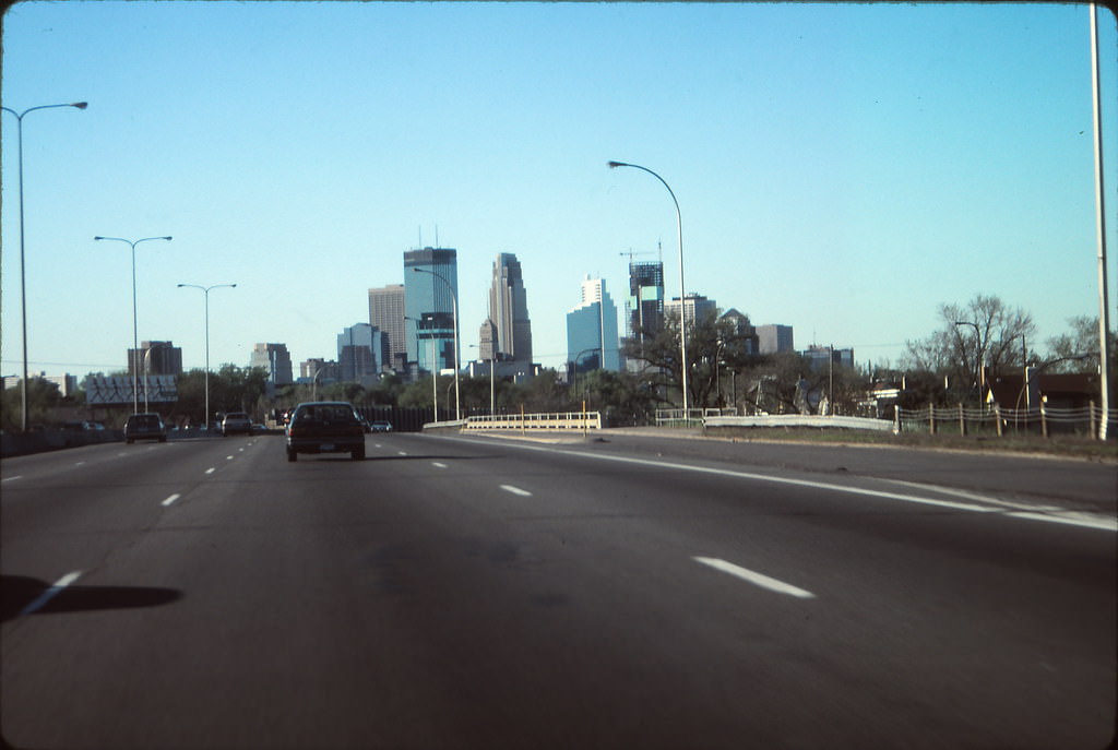 Nicollet Mall at 11th Street, Minneapolis, May 1991