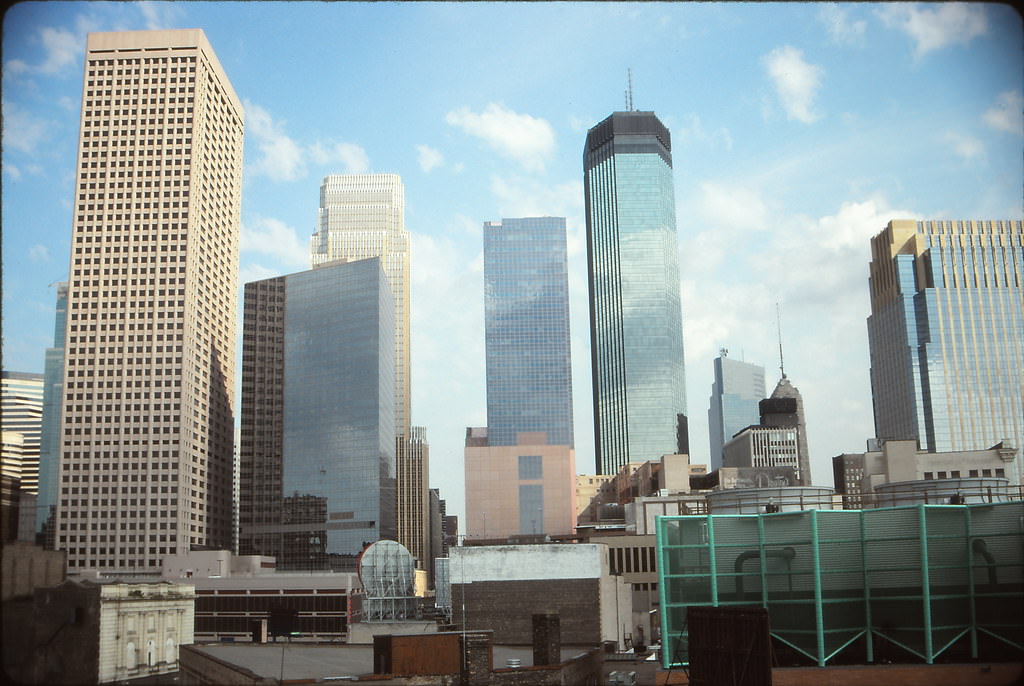 Minneapolis Skyline from 7th Street Garage, August 1991