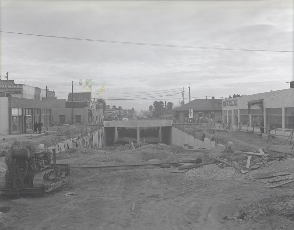 Central Ave. Underpass Construction, Phoenix, 1940