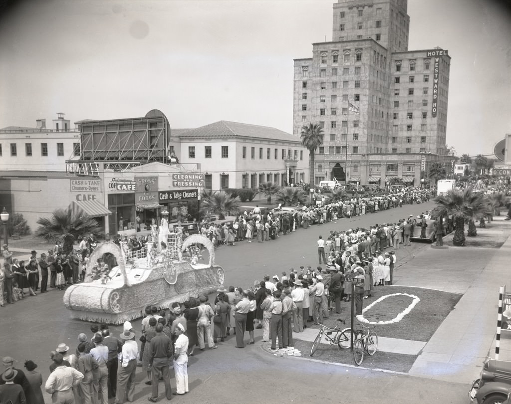 Fiesta Parade Heading South on Central Avenue near Filmore Street, Phoenix, 1940