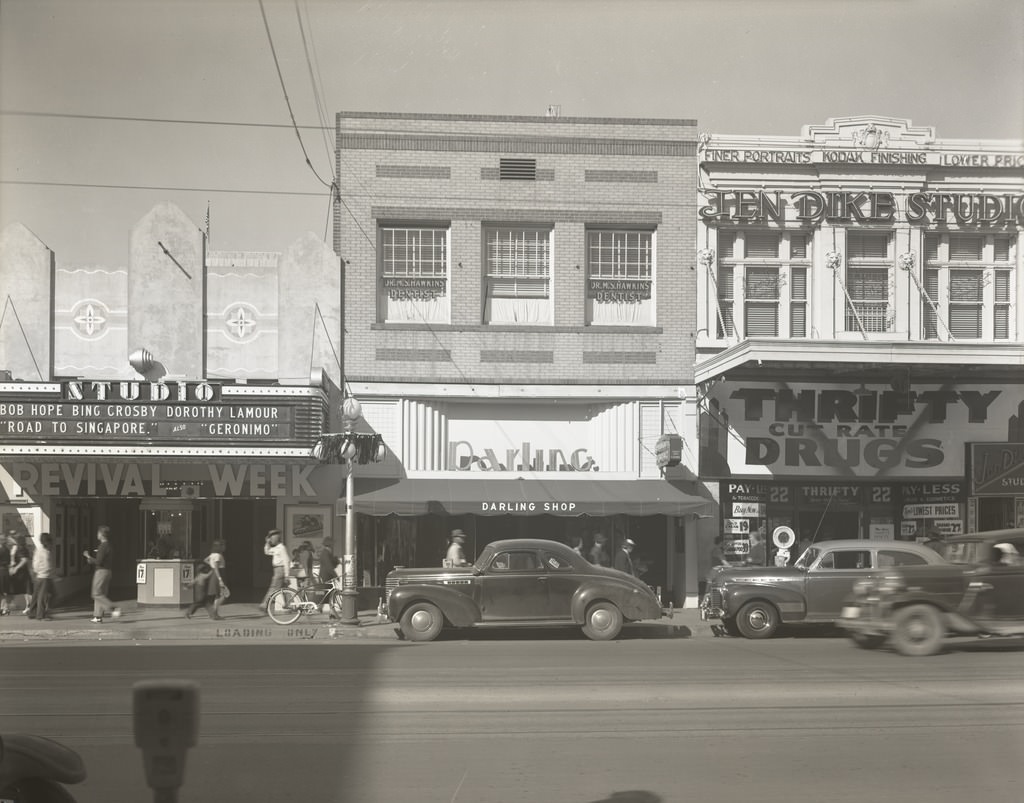 Intersection of Washington St. and Central Ave, Phoenix, 1940
