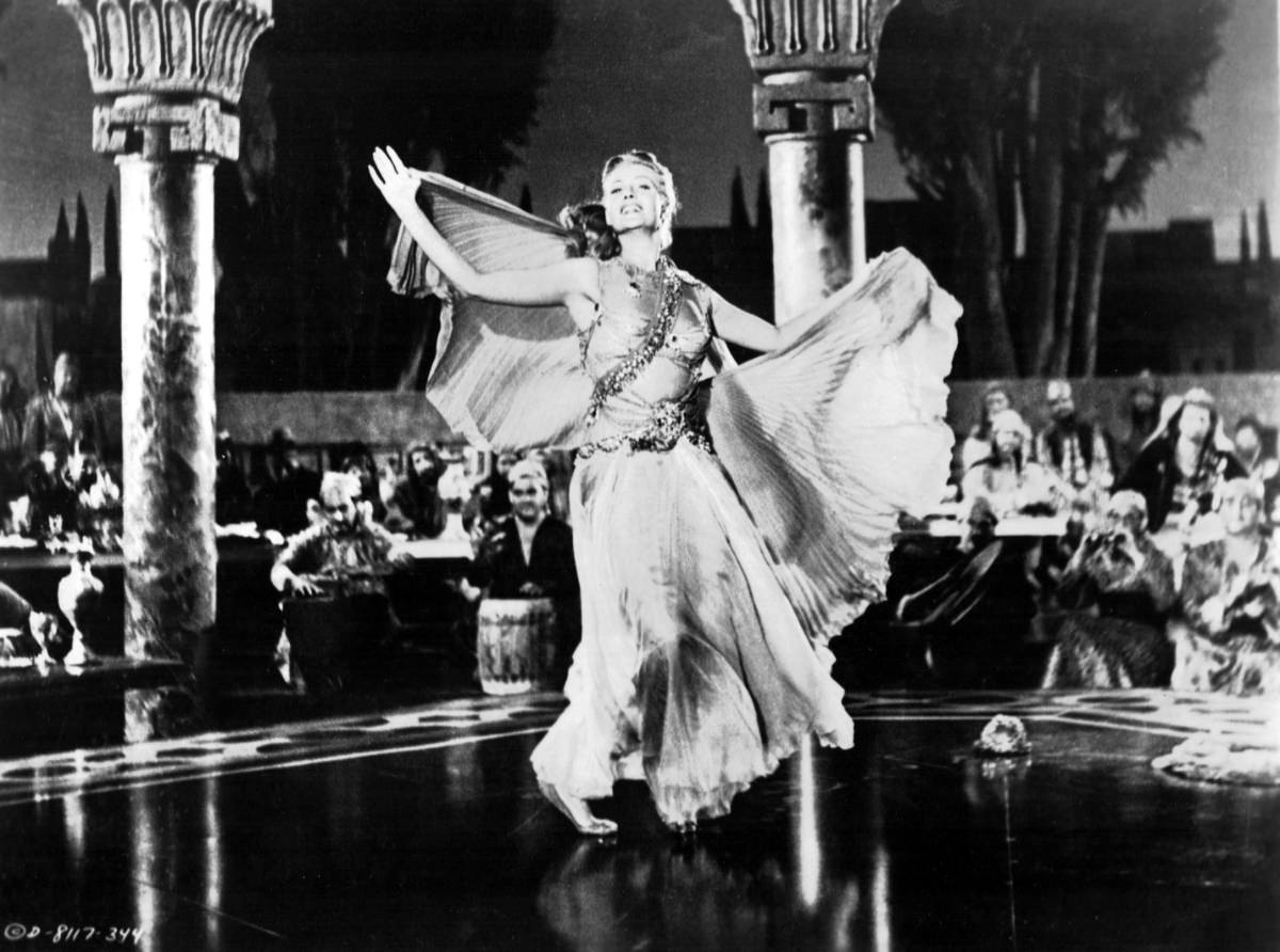 Rita Hayworth Performing the 'Dance of the Seven Veils' in 'Salome’, 1953