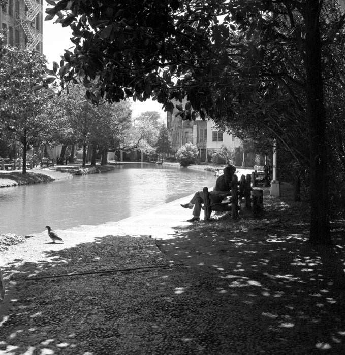 Scenes along the River Walk, San Antonio, 1961
