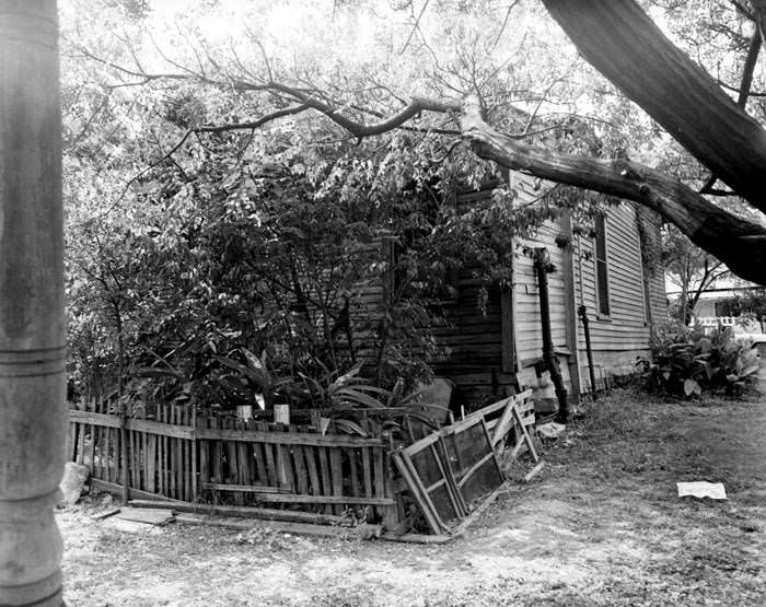 Rear of small frame house, 416 N. Laredo Street, San Antonio, 1968