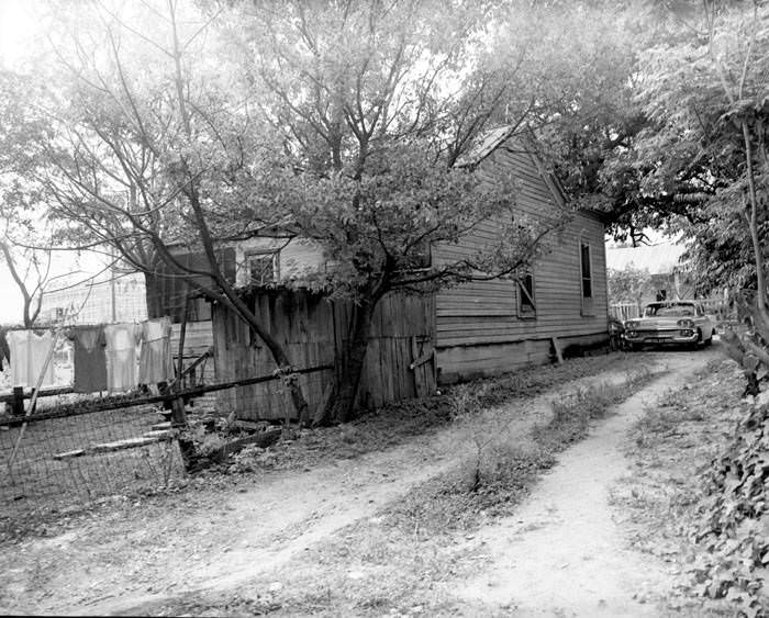Rear of small frame house, 416 N. Laredo Street, San Antonio, 1968