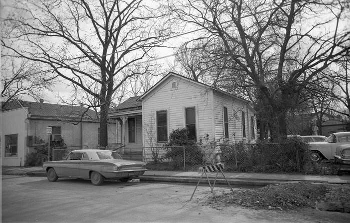 Frame house at 150 South Street, New City Block 905 in Urban Renewal Project 5, demolished to make way for HemisFair, 1965