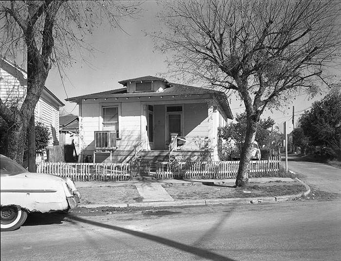 Frame house at 104 Labor Street at corner of Culberson Alley, New City Block 702, 1965