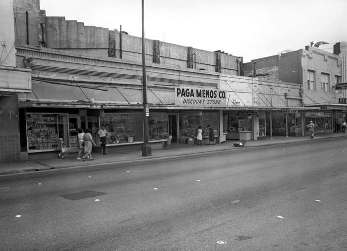 Businesses in 800 block of W. Commerce Street, San Antonio, 1960s