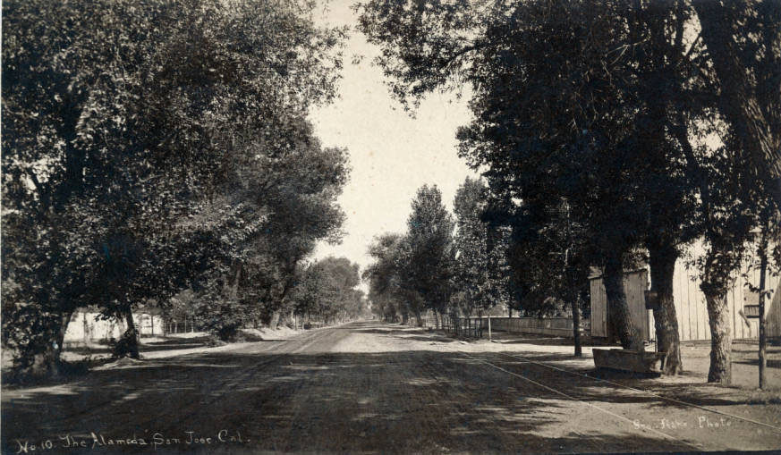 View down The Alameda, 1870.