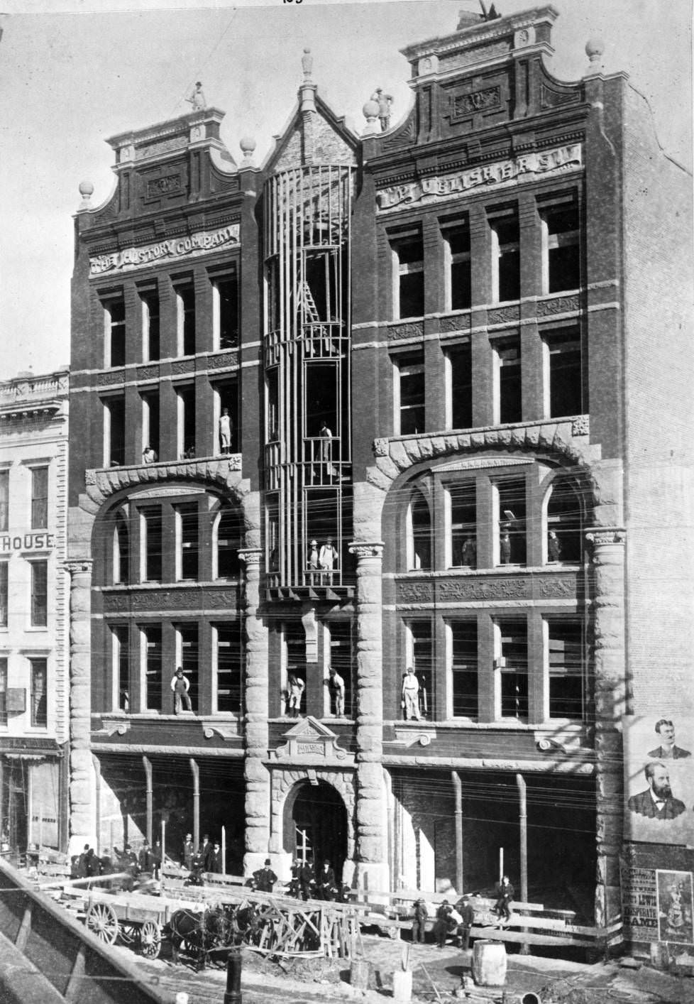 San Francisco, Market Street, Bancroft's History Company building, 1886.