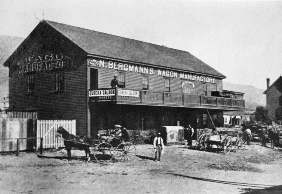 San Jose, Bergmann's Wagon Manufactory, 1867.