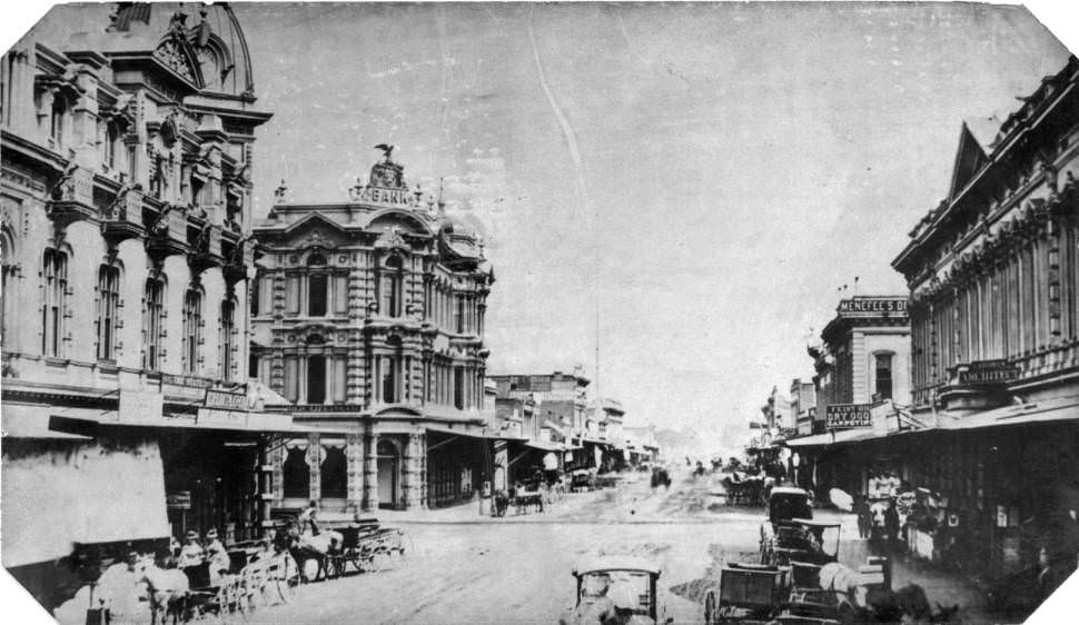 San Jose's Financial District, 1890s San Jose's Financial District, 1890s