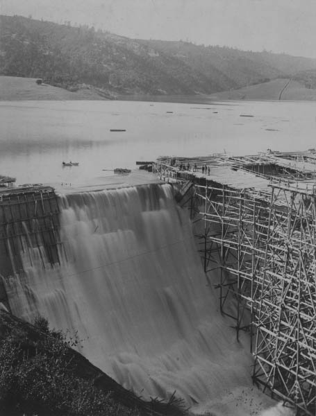 Crystal Springs Dam During Construction, 1890
