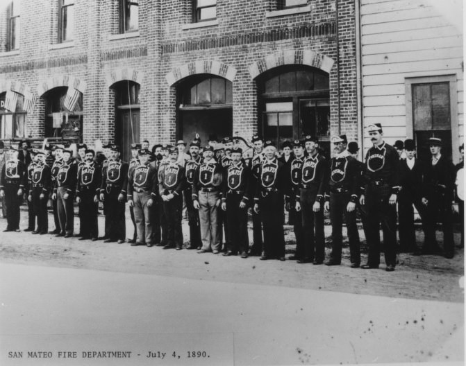 San Mateo Fire Department - July 4, 1890