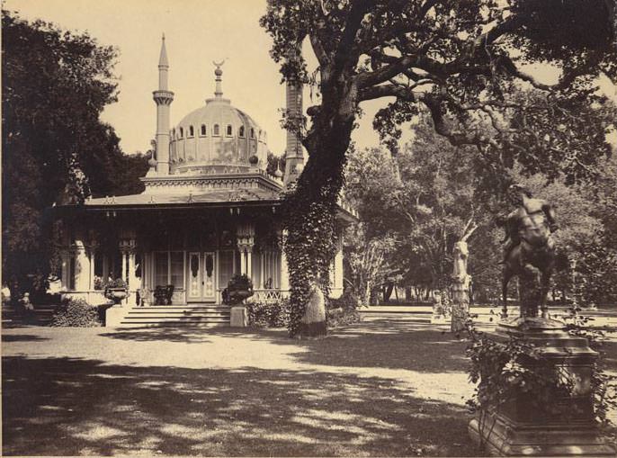 The Pagoda," Grounds of T. Hopkins, Menlo Park, 1899
