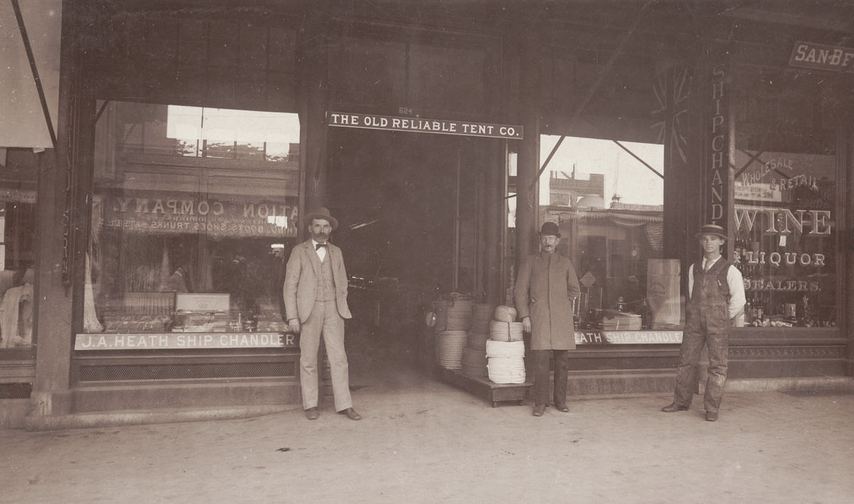 Ship Chandlery store, San Diego, 1898