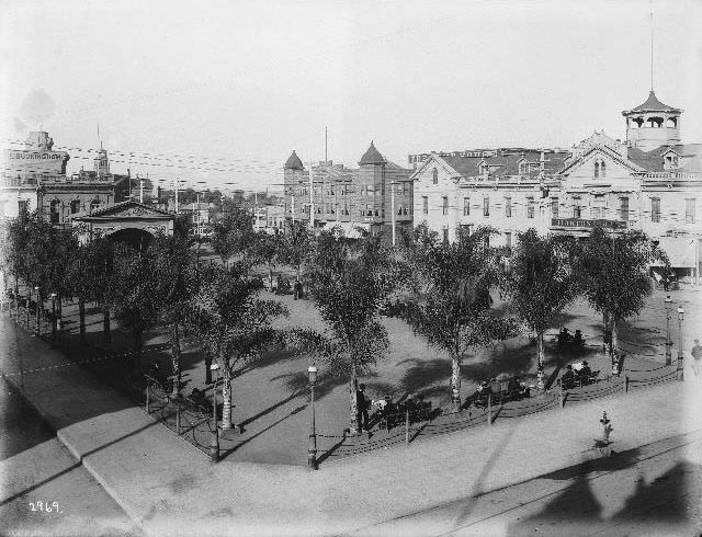 View of Horton Park and Horton House looking northwest, 1895