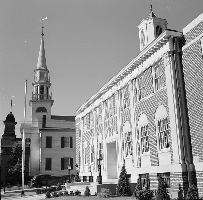 Southington school children staging a patriotic demonstration, 1942