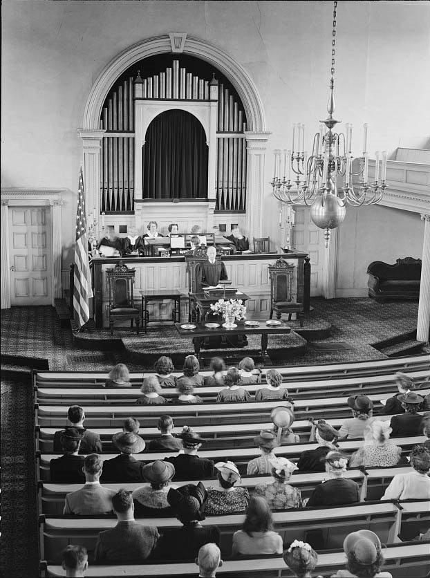 In church, 1942