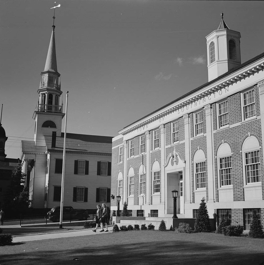 Town hall, in which all of the people meet to make their own laws, 1942