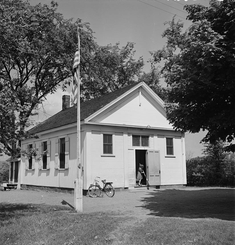 A one-room school, Southington, Connecticut.