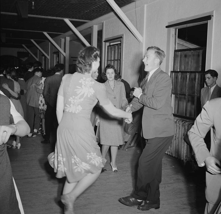 People dancing and enjoying, 1942.