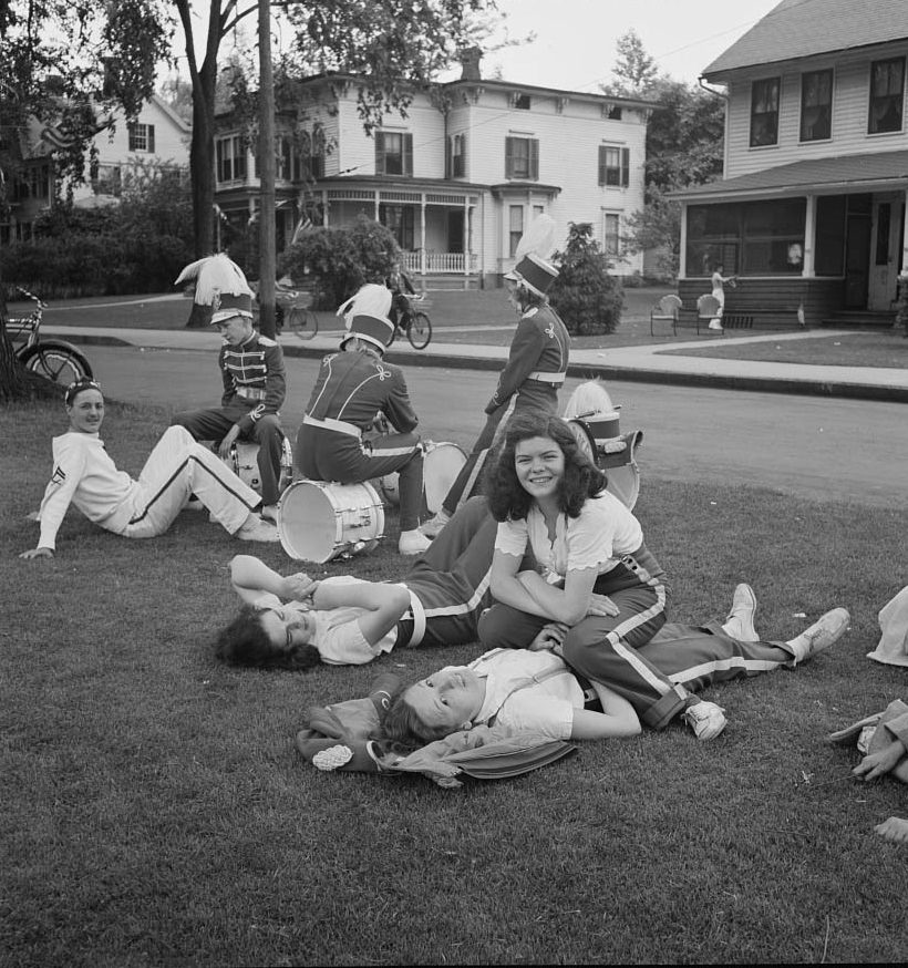 Members of the youth drum corps, 1942