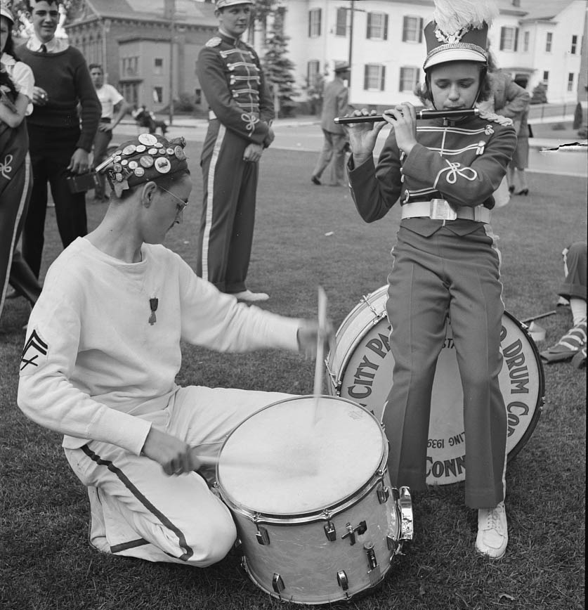 Members of the youth drum corps, 1942