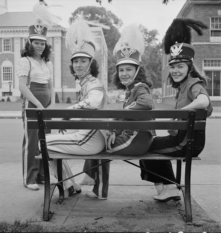 Southington girls, members of the youth drum corps, 1942