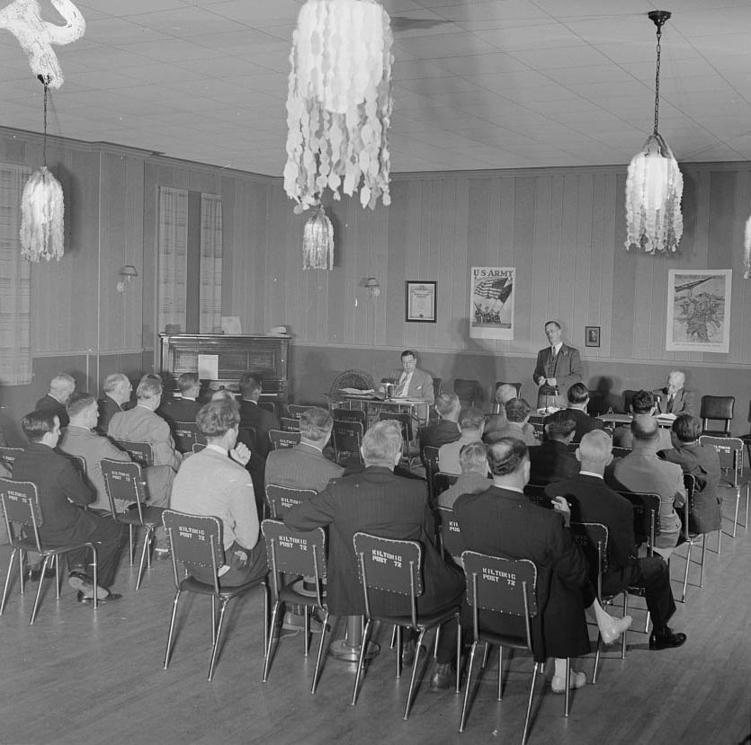 A meeting, 1942