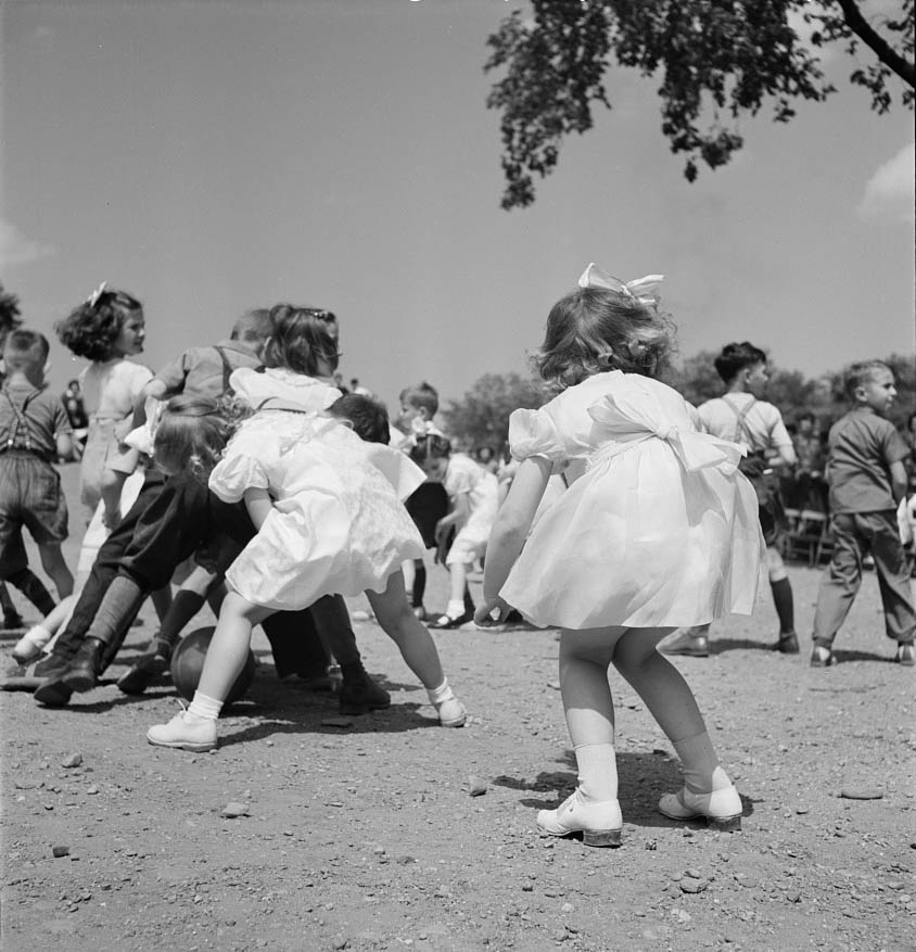 At Beecher Street School, 1942