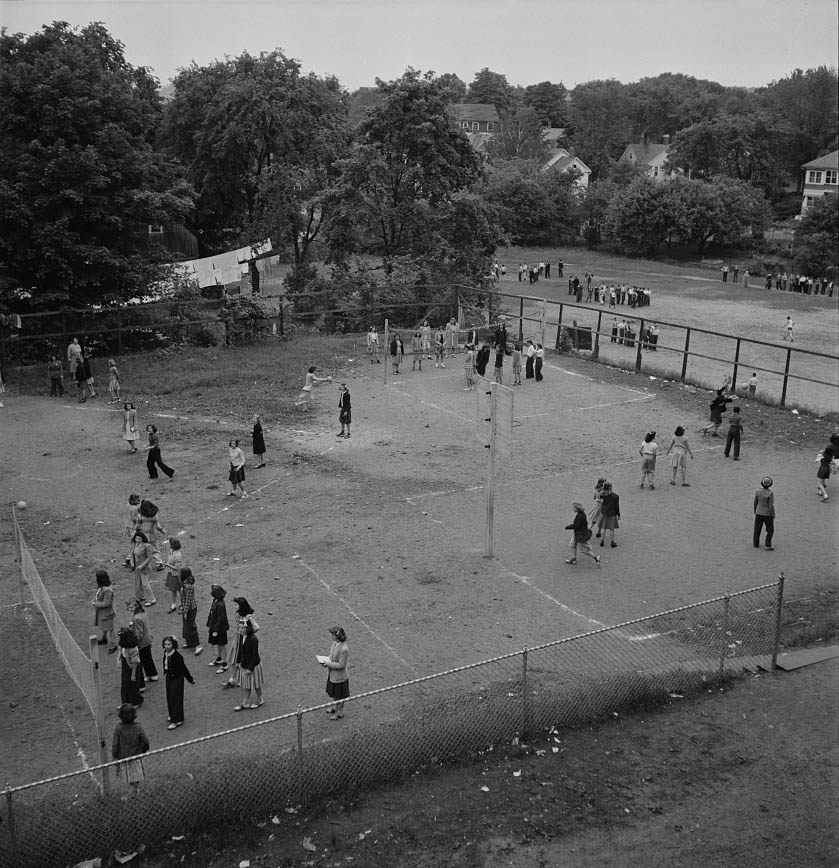 Playground in Southington, 1942