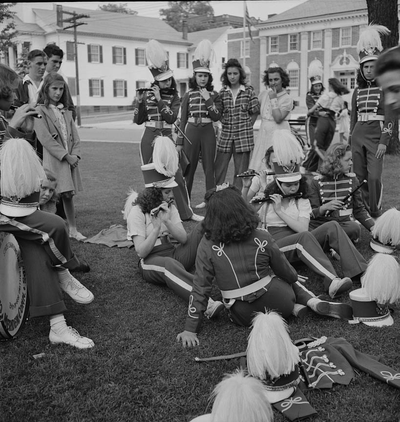 Members of the youth drum corps, 1942