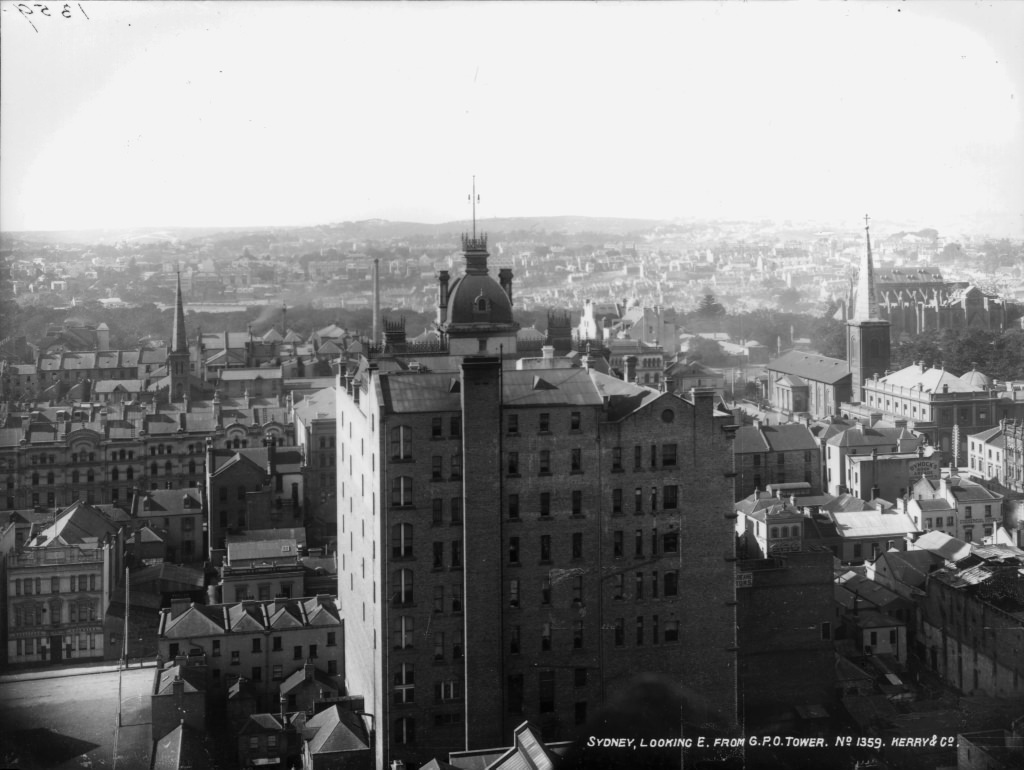 Sydney, looking east, from GPO Tower