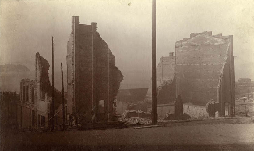 Frye's Opera House Ruins, June 1889