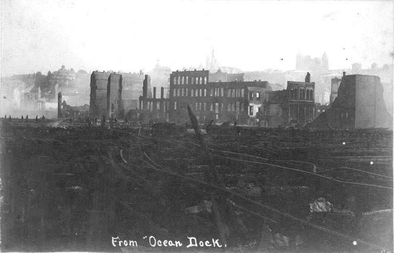 Waterfront in the vicinity of Washington Street, 1889