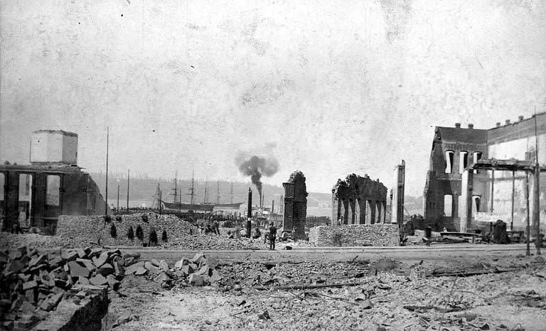 A view toward the waterfront, 1889