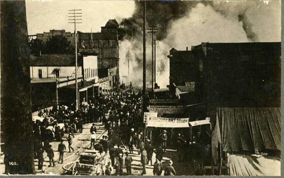 Fire origin from 1st Ave. and Spring St., June 6, 1889