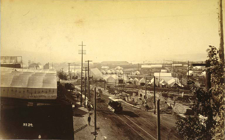Looking southeast on 2nd Ave. from near James St.1889