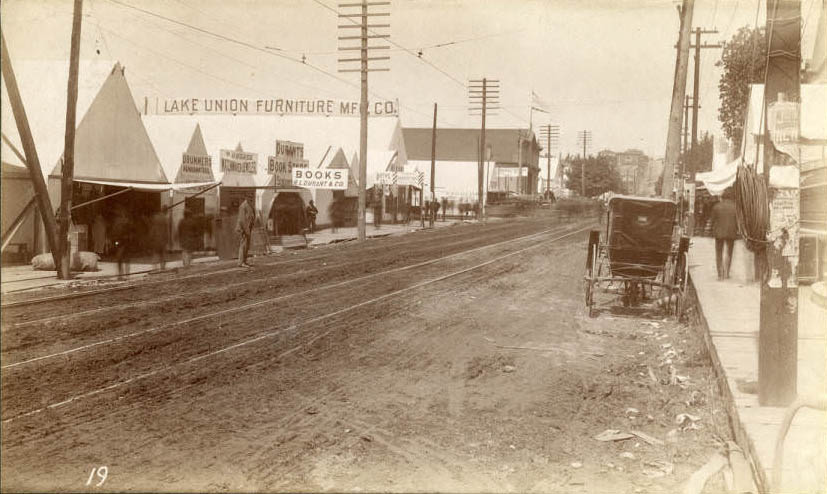 Reconstruction near 2nd Ave. and Madison St., June 1889