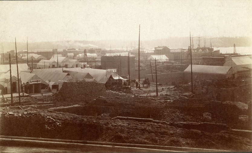 Reconstruction near 2nd Ave. and James St., June 1889