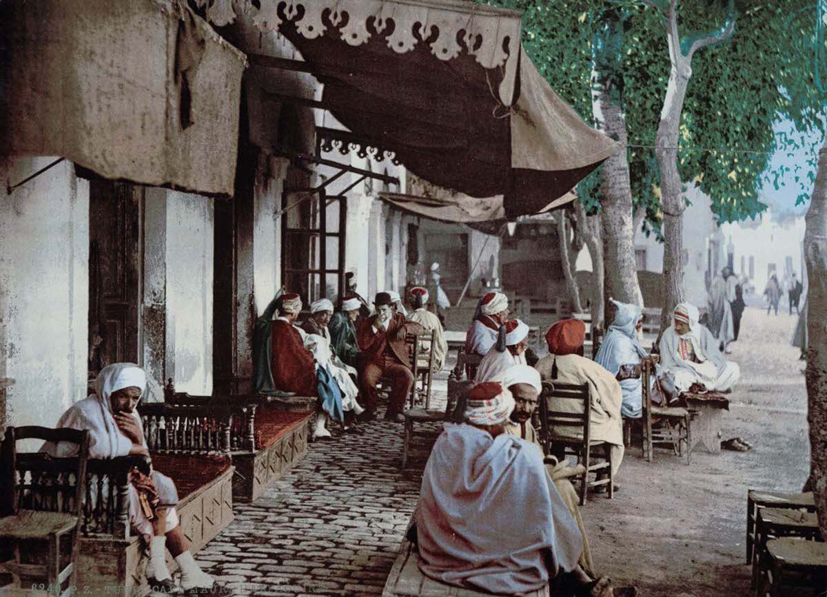 Outside a Moorish cafe, Tunis.