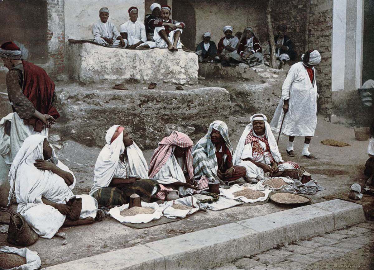 Couscous sellers, Tunis.
