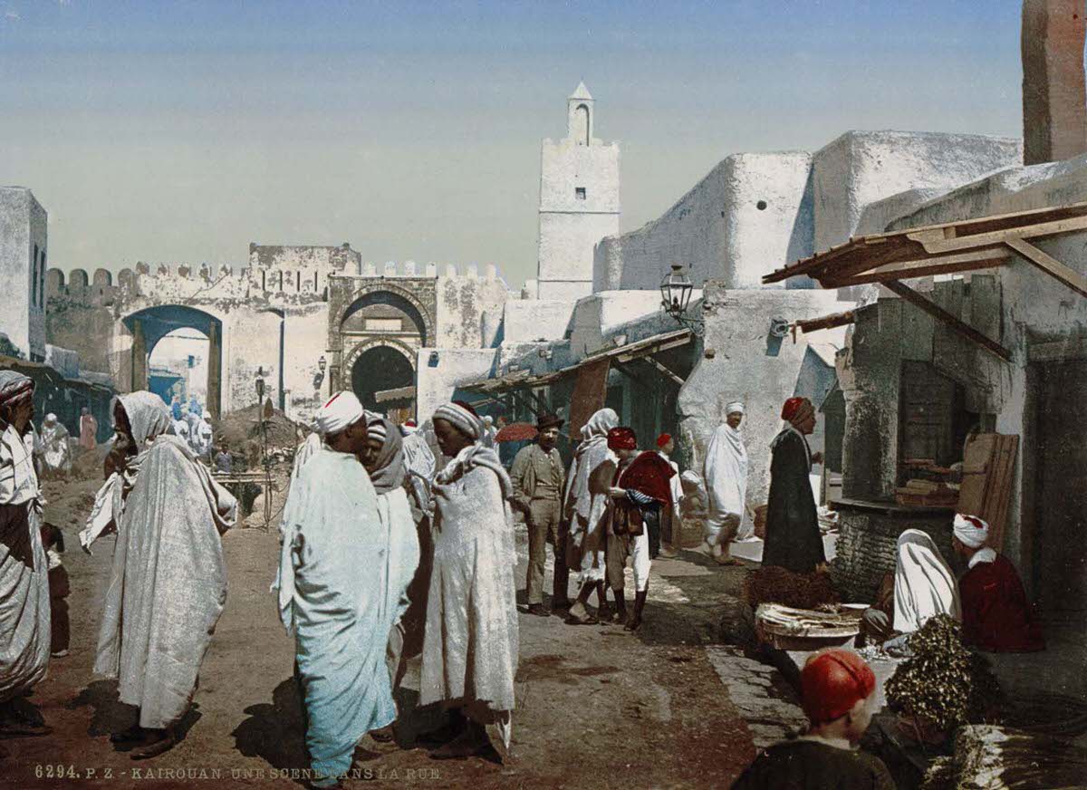 A street scene in Kairwan.