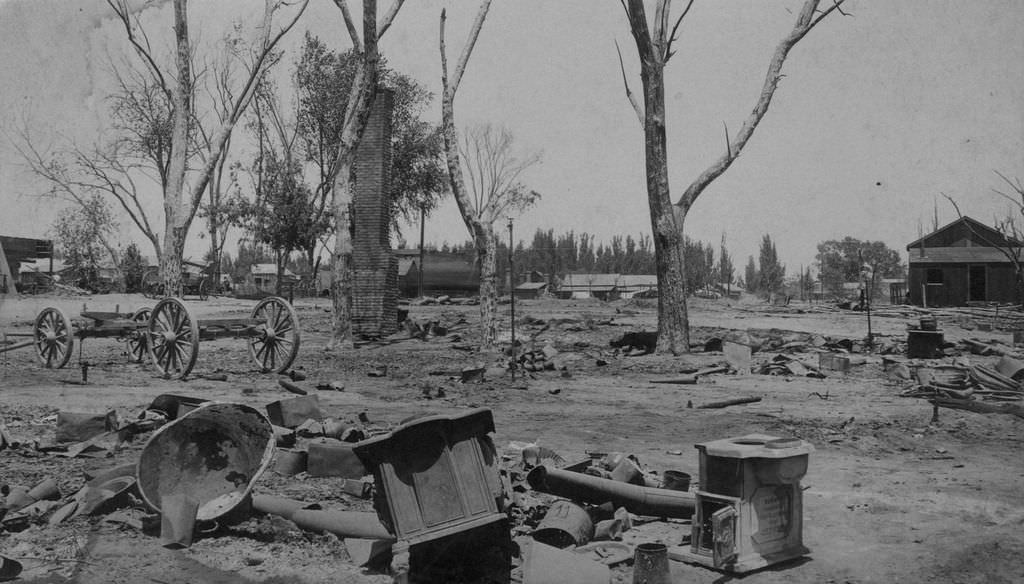 Ruins of the Southern Hotel, 1889